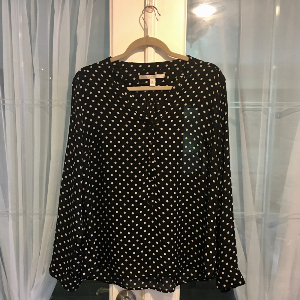 Polka dot blouse
